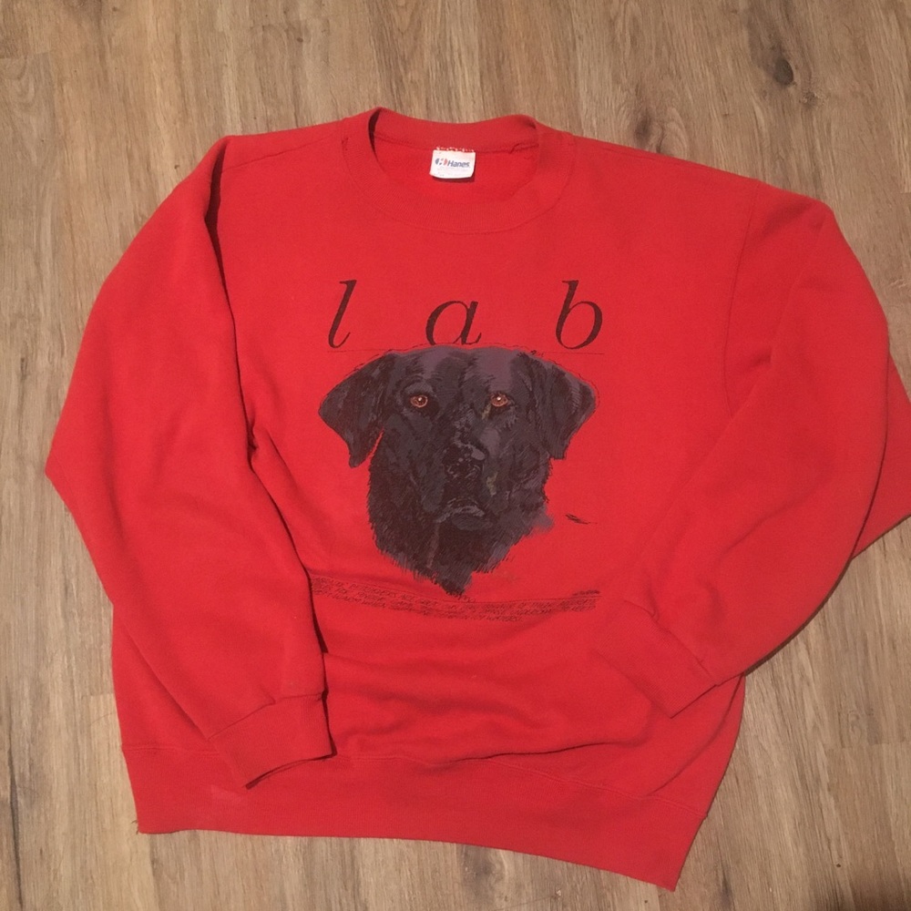 Vintage Labrador Retriever sweater fits adult medium rare *good boy certified*